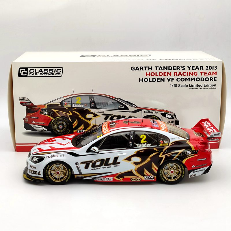 Classic 1:18 Garth Tander's 2013 Toll Holden VF Commodore #2 18534 Limited Car Diecast Model Collection Gift