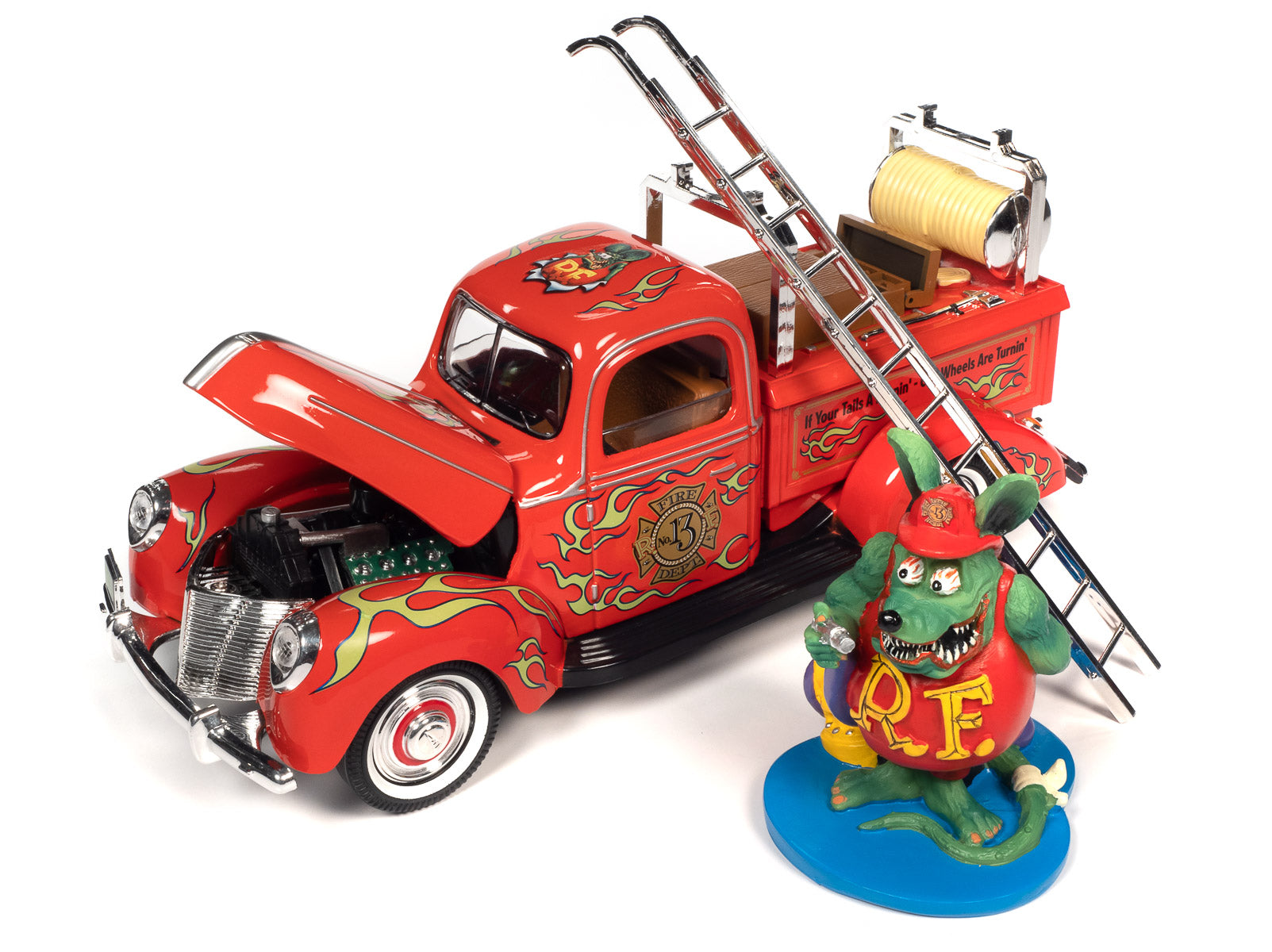 Rat Fink Fire Truck w/Resin Figure 1:18 Scale