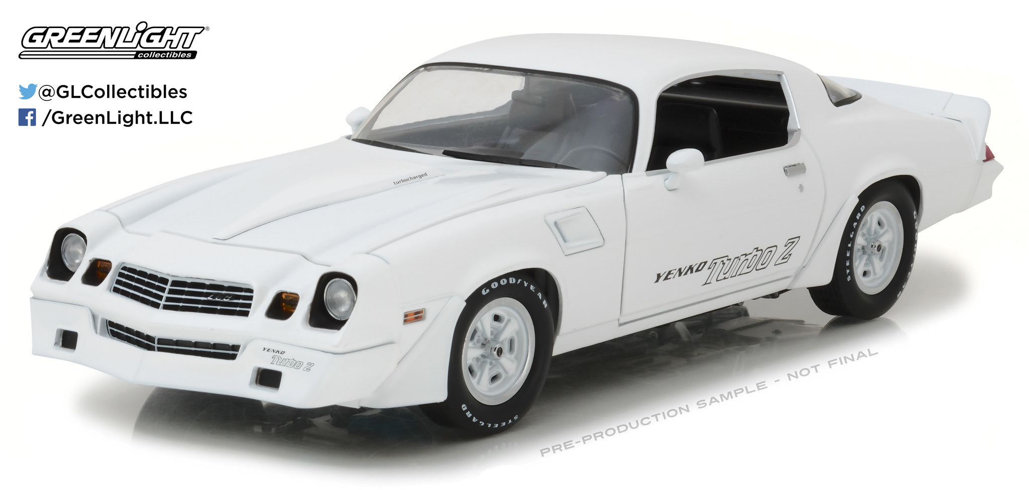 GreenLight 1:18 1981 Chevrolet Z/28 Yenko Turbo Z - White 12998
