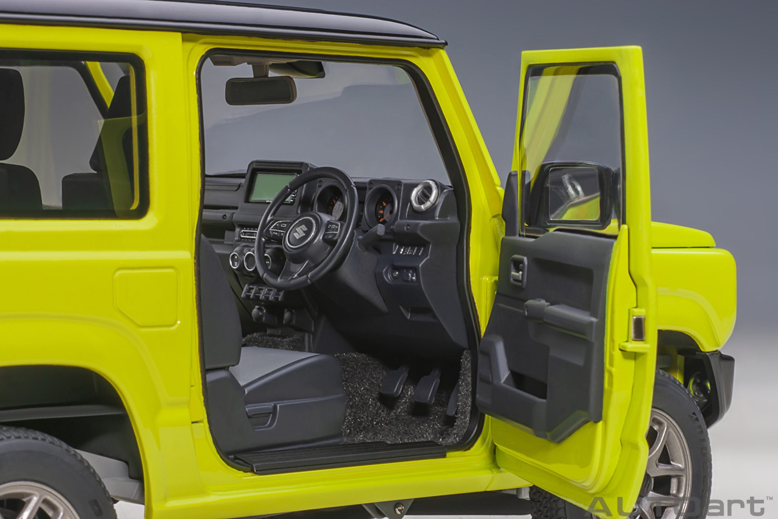 AUTOart 1:18 Suzuki Jimny (JB64) (Kinetic Yellow with Black roof) 78501
