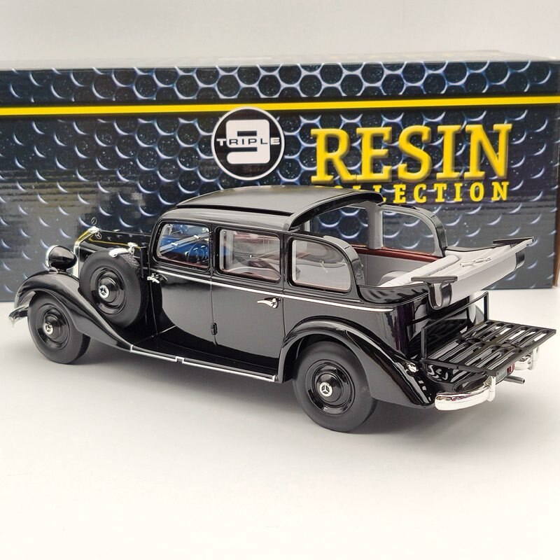 1:18 Triple9 Mercedes-Benz 260D W138 Pullman Landaulet 1936 Black 1800103 Resin Models Limited Edition Auto Toys Car Collection