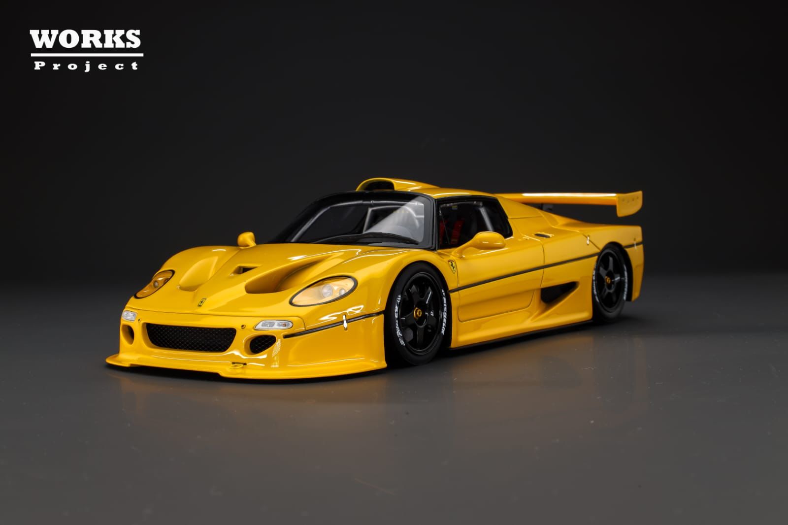 WORKS Project 1:18 Ferrari F50 GT in Yellow