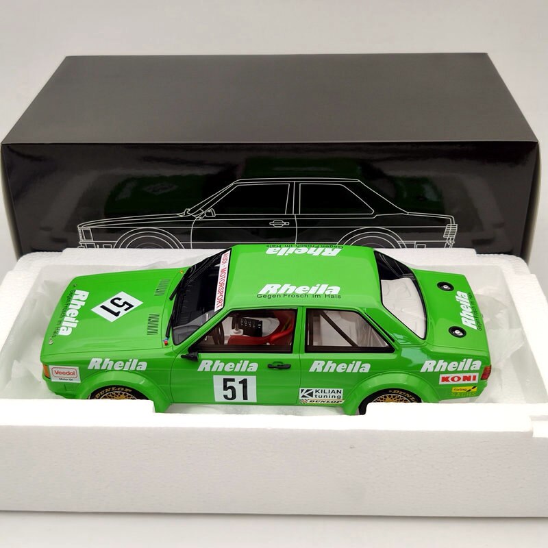 Premium ClassiXXs 30226 1/18 Audi 80 B2 Gr2 #51 W.Wolf ETCC 1980 Green Resin Models Limited Collection Auto Classic Car