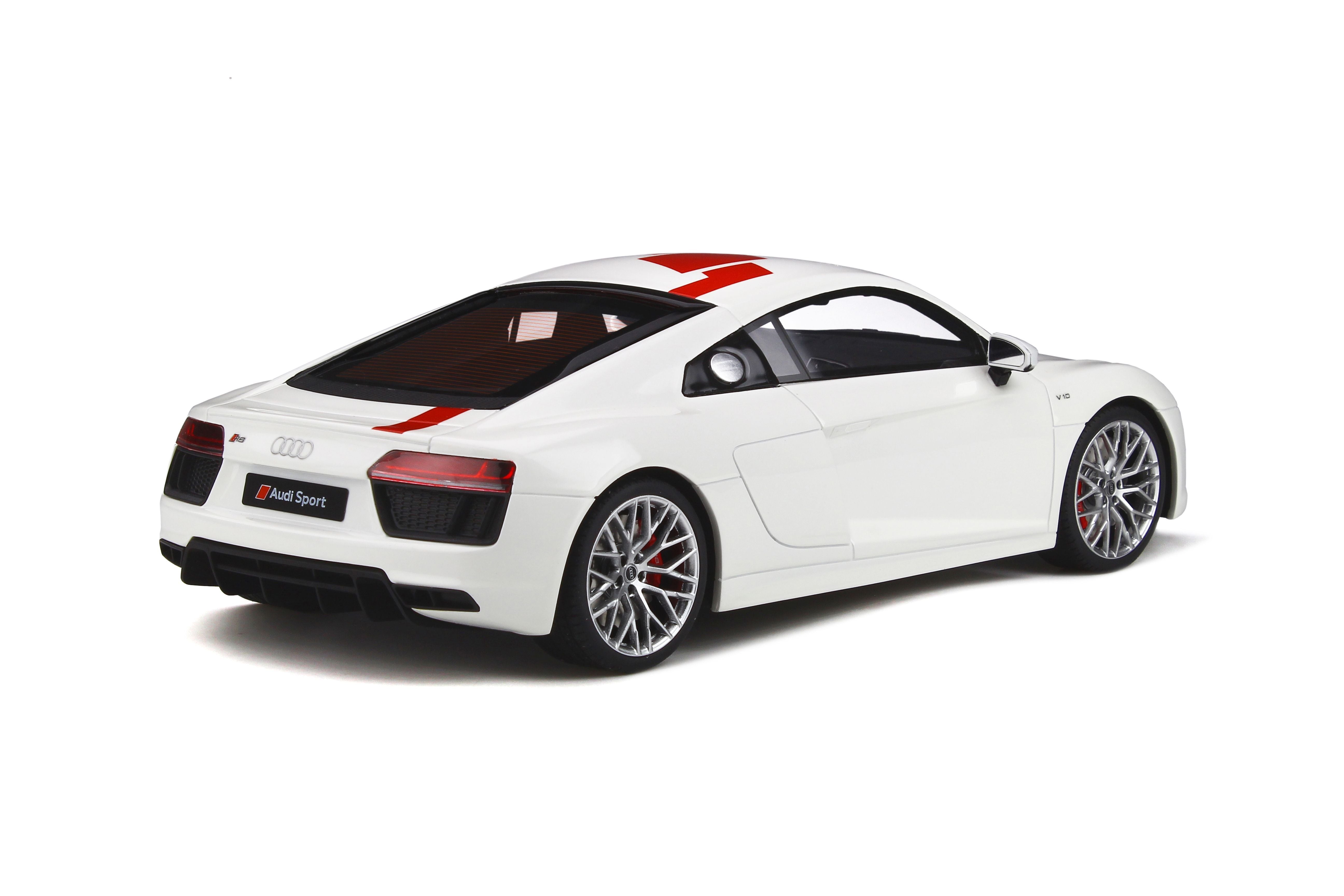 GT Spirit 1:18 Audi R8 V10 RWS TBC 2018 White/Red GT247