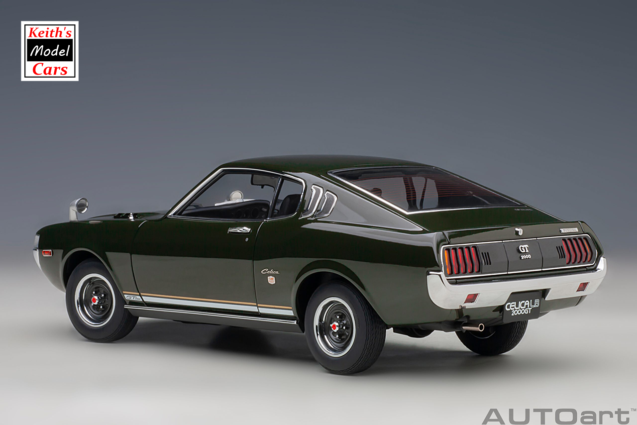 [1/18 Scale] Toyota Celica Liftback 2000GT (RA25) 1973 in Moss Green by AUTOart Models