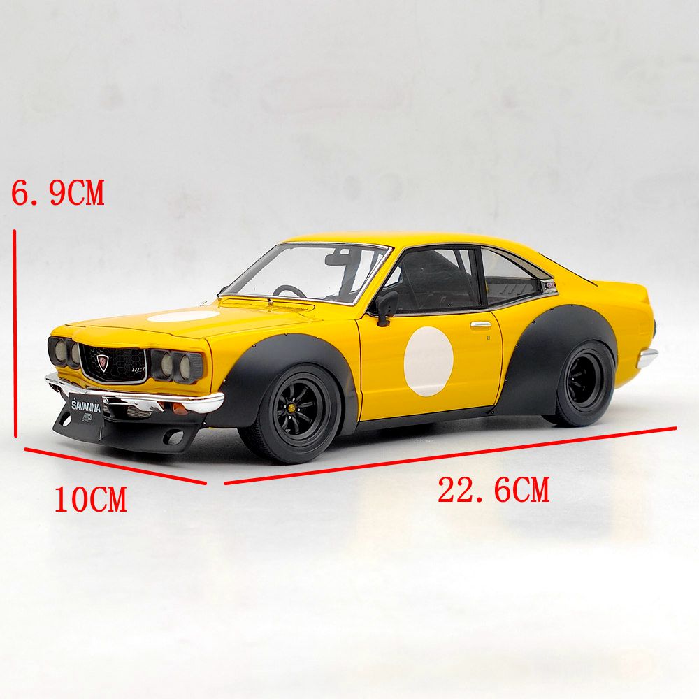 Ignition Model 1/18 Mazda Savanna (S124A) Racing Yellow IG2032 Resin Model Car Toys Gift