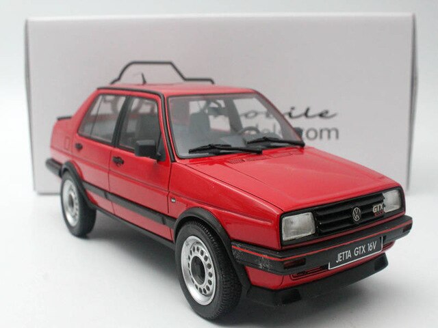 Otto 1:18 otto Mobile LTD Volkswagen Jetta GTX 16V Model Resin Vehicle Models Toys Diecast Red/white/black/light gold Collection