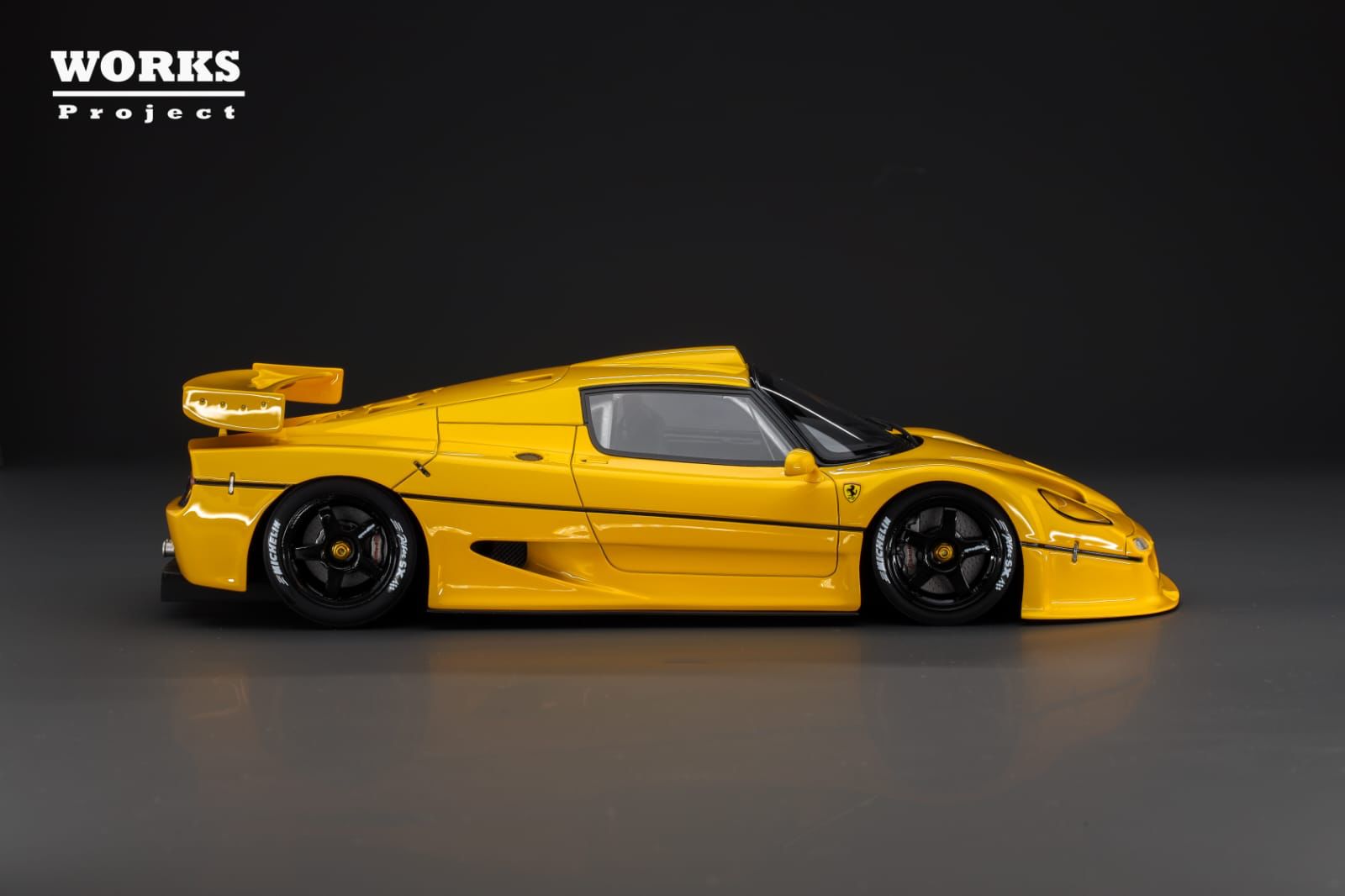WORKS Project 1:18 Ferrari F50 GT in Yellow