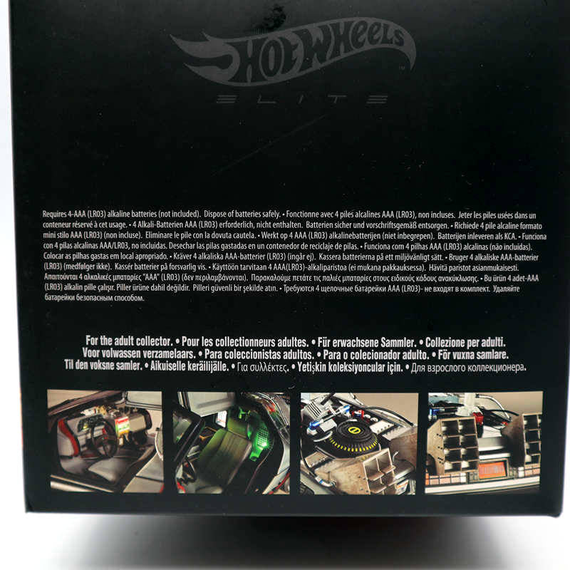 Hot Wheels 1/18 Super Elite Back To The Future Time Machine BLY44 Ultimate Editon Car Models Diecast Toys Hobbies Collection Gifts
