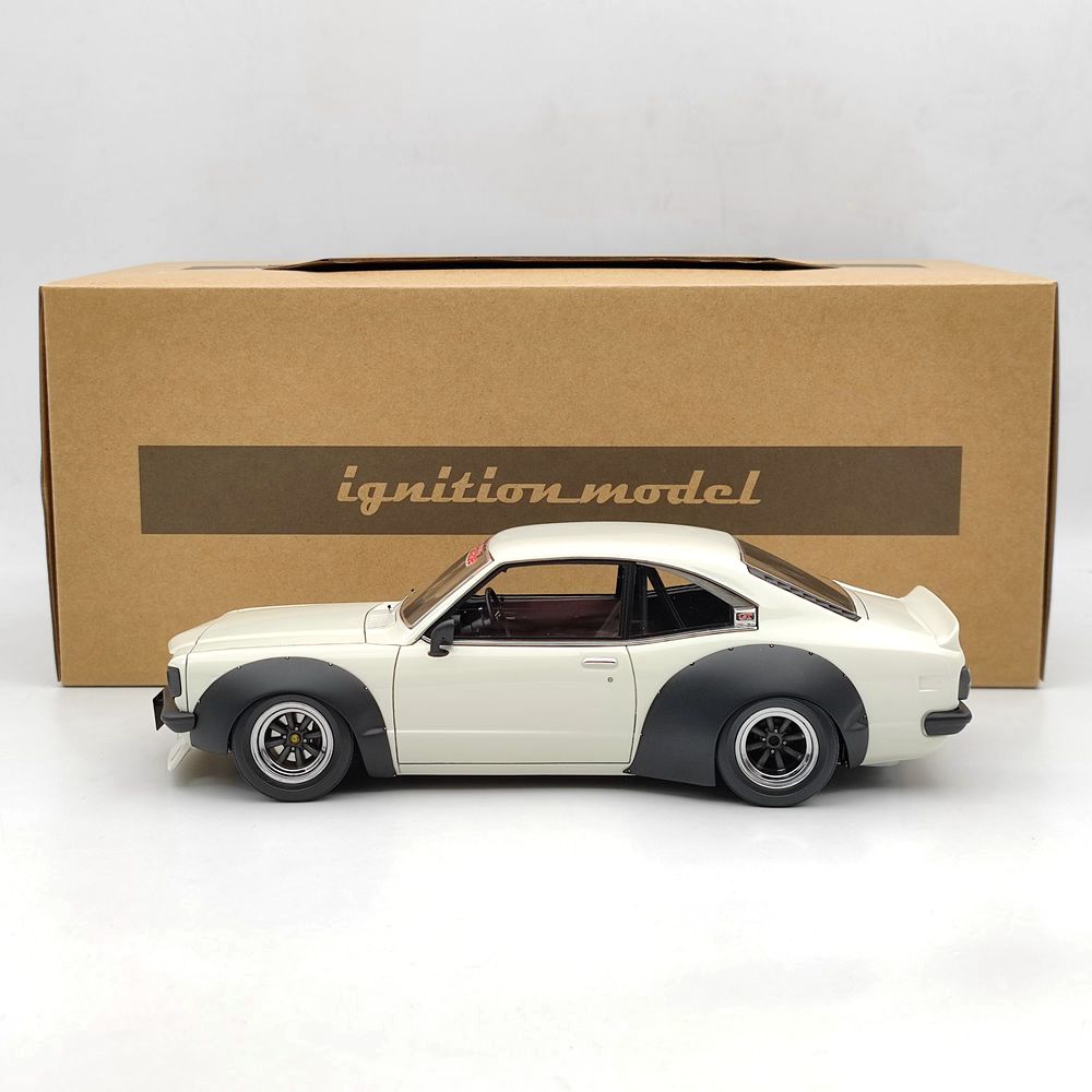 Ignition Model 1/18 Mazda Savanna (S124A) Racing White IG2033 Resin Model Car Toys Gift