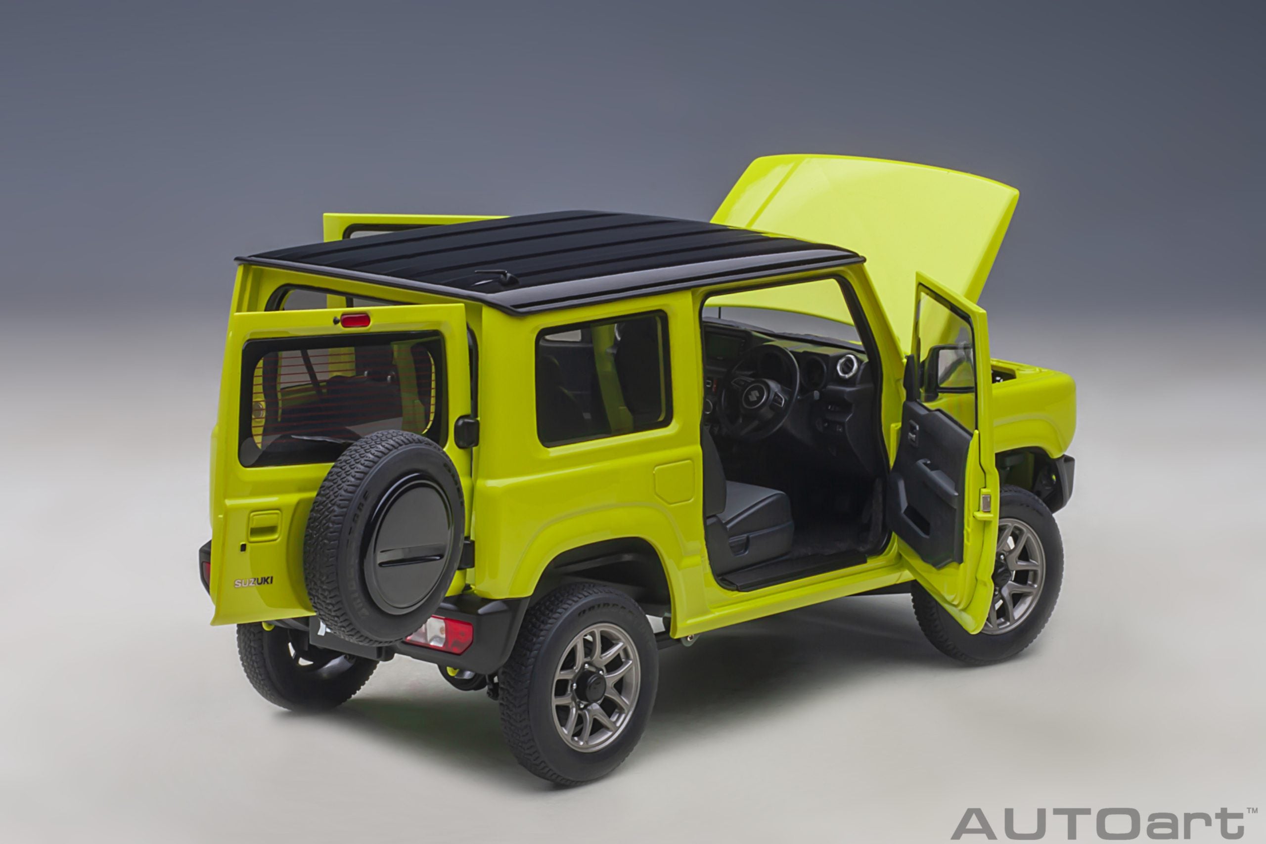 AUTOart 1:18 Suzuki Jimny (JB64) (Kinetic Yellow with Black roof) 78501