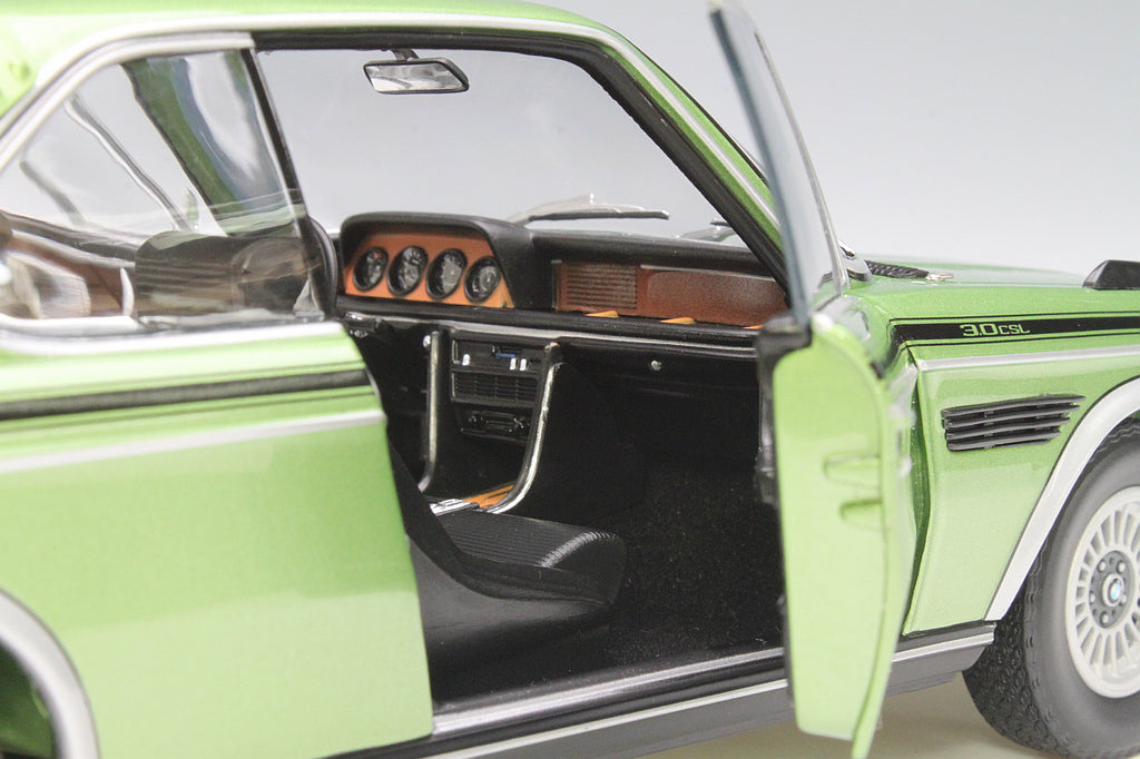 Minichamps 1:18 1975 BMW 3.0 CSL (E9) Coupe green metallic w/stripes 180029024