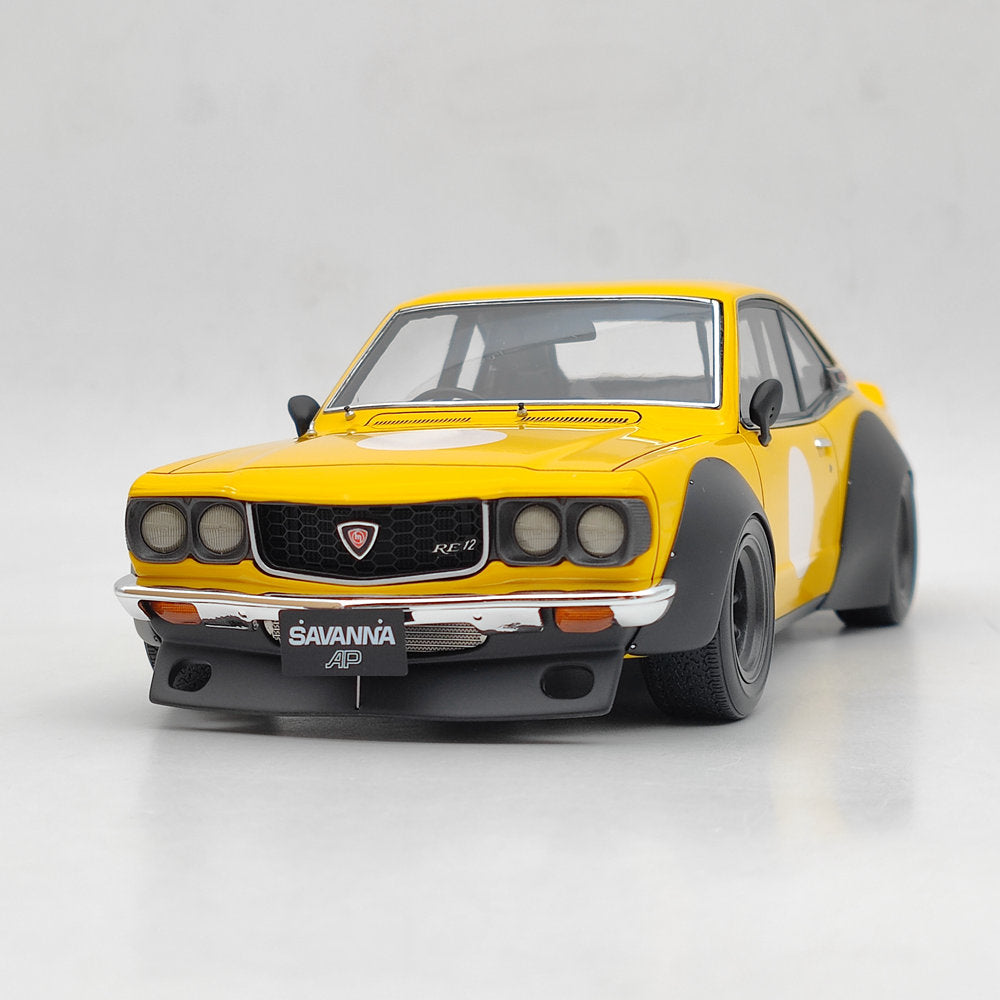 Ignition Model 1/18 Mazda Savanna (S124A) Racing Yellow IG2032 Resin Model Car Toys Gift