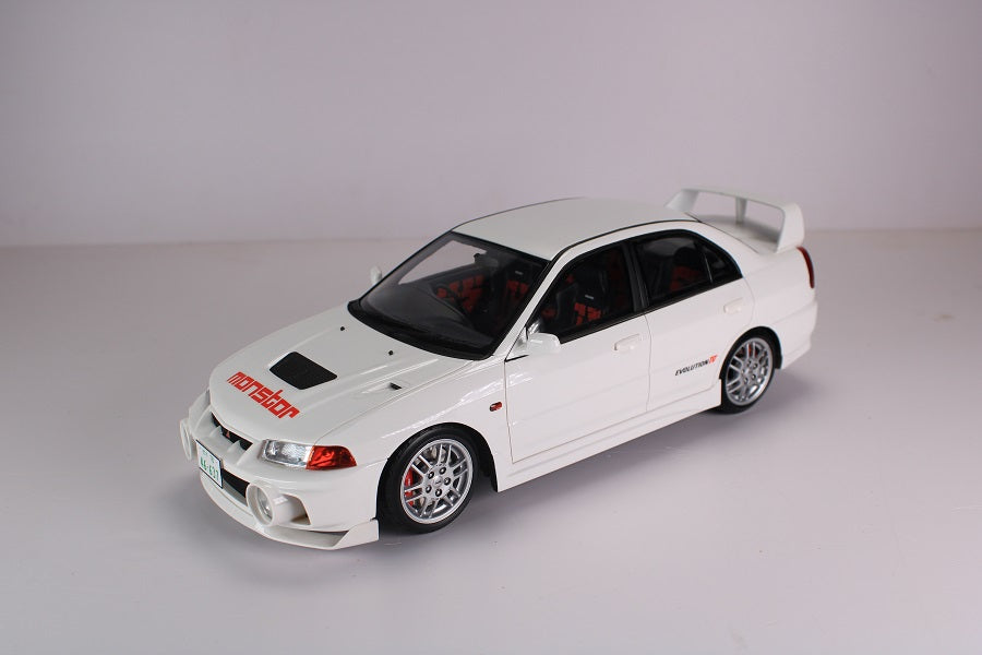 *PREORDER* Pop Race 1/18 Mitsubishi Lancer EVO IV in White
