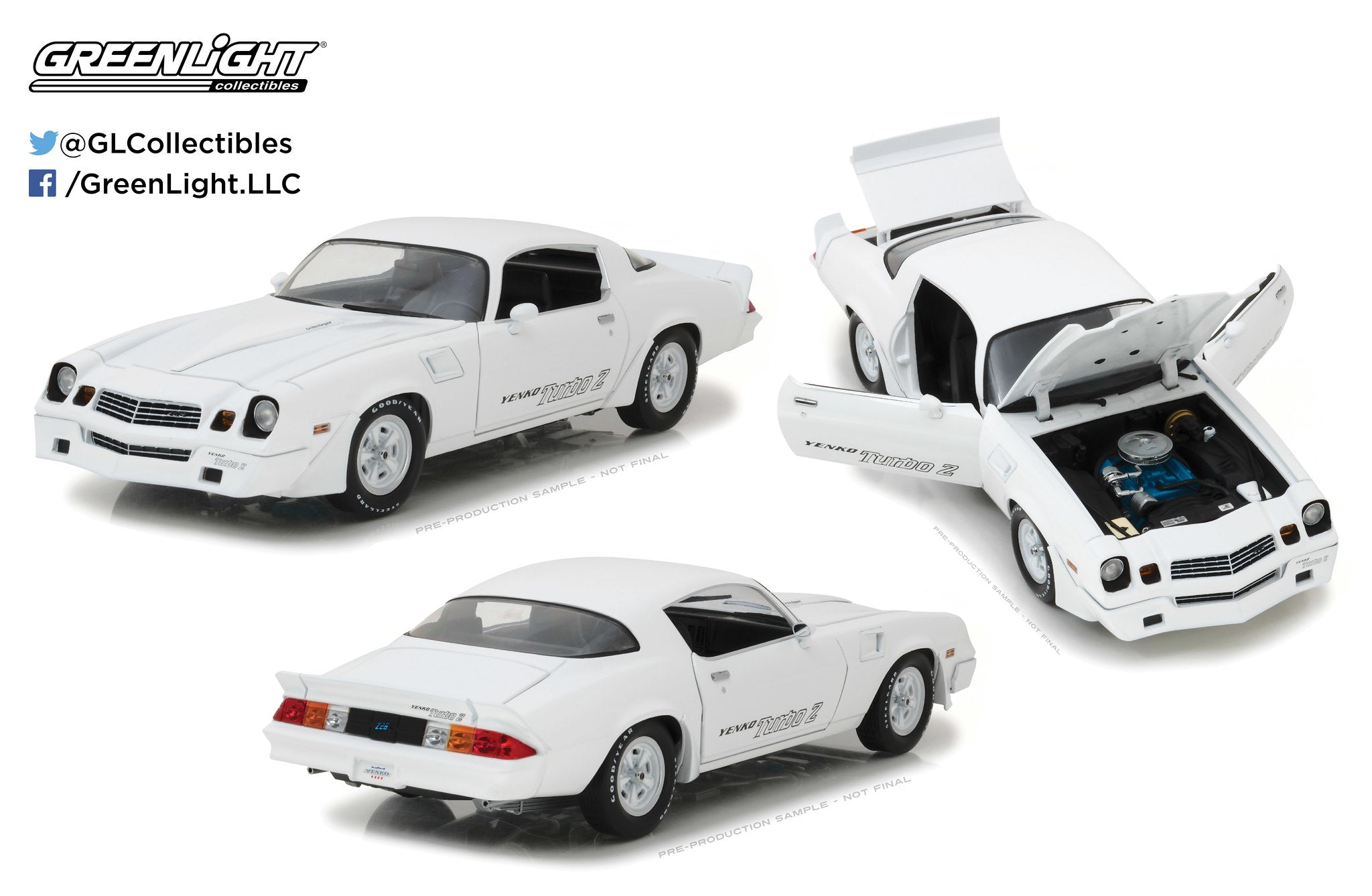 GreenLight 1:18 1981 Chevrolet Z/28 Yenko Turbo Z - White 12998