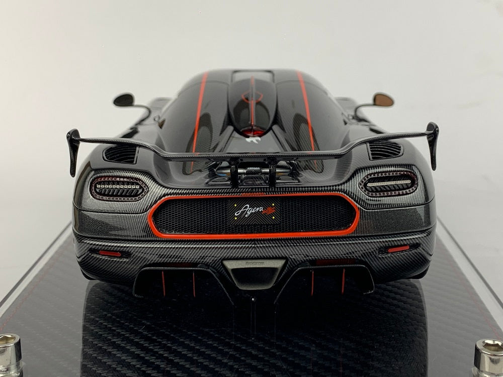Frontiart 1:18 Koenigsegg Agera RS Genesis Carbon/Red stripe F042-164