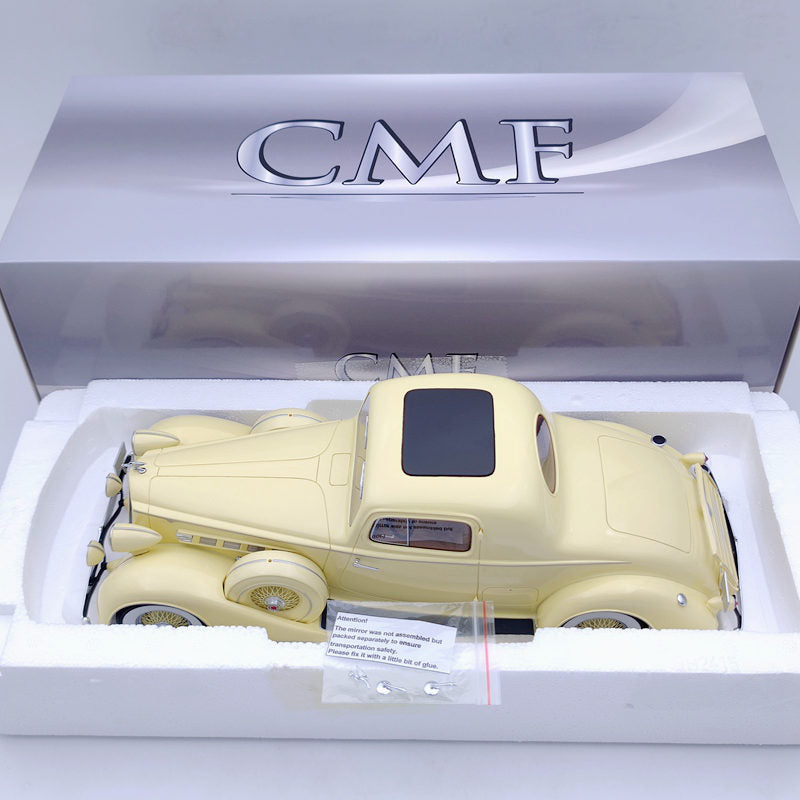 CMF 1:18 Packard Super Eight Coupe 1936 Yellow CMF18005 Resin Models Collection