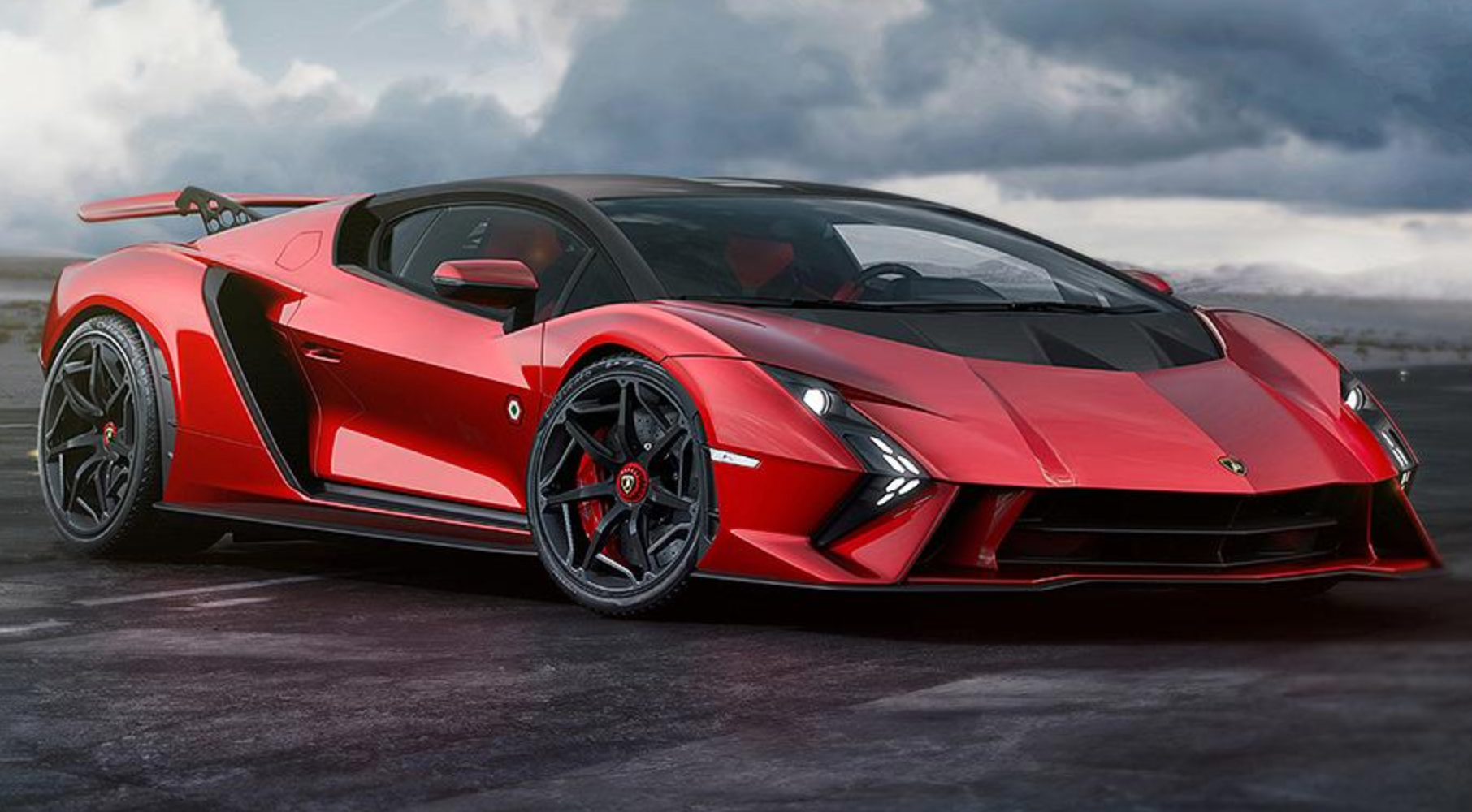 Lamborghini Invencible - Rosso Efesto - 1:18