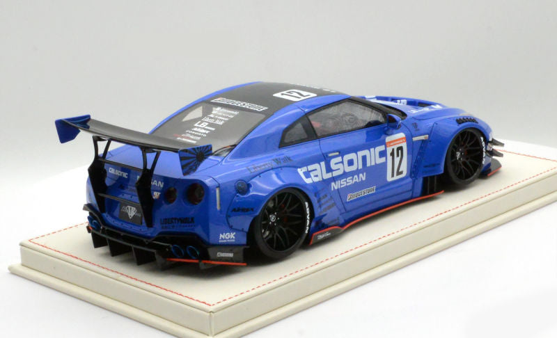 One Model 1:18 Nissan GT-R (R35) LBWK Type 2 Calsonic Version