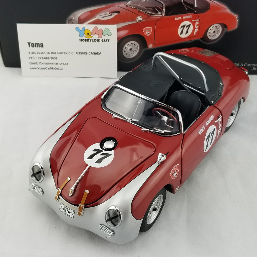 Schuco 1:18 Porsche 356A Speedster #77 Bruce Jennings 450030700