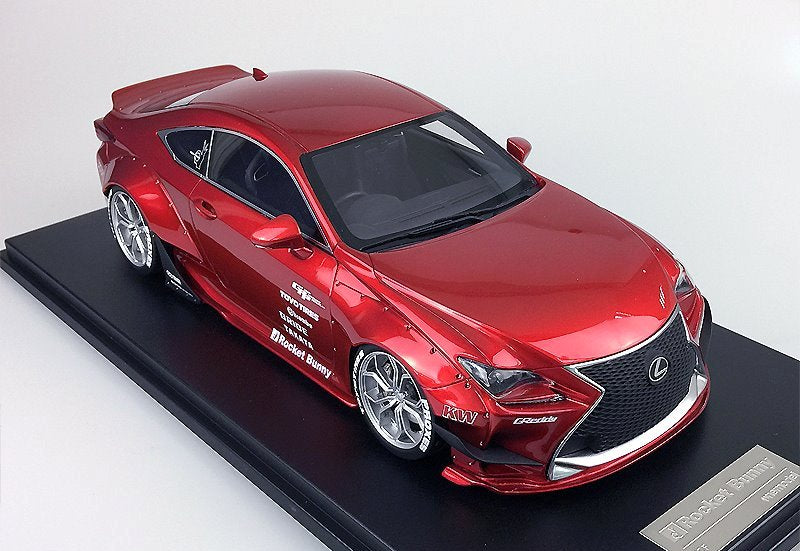 One Model 1:18 Lexus RC Rocket Bunny Edition in Red
