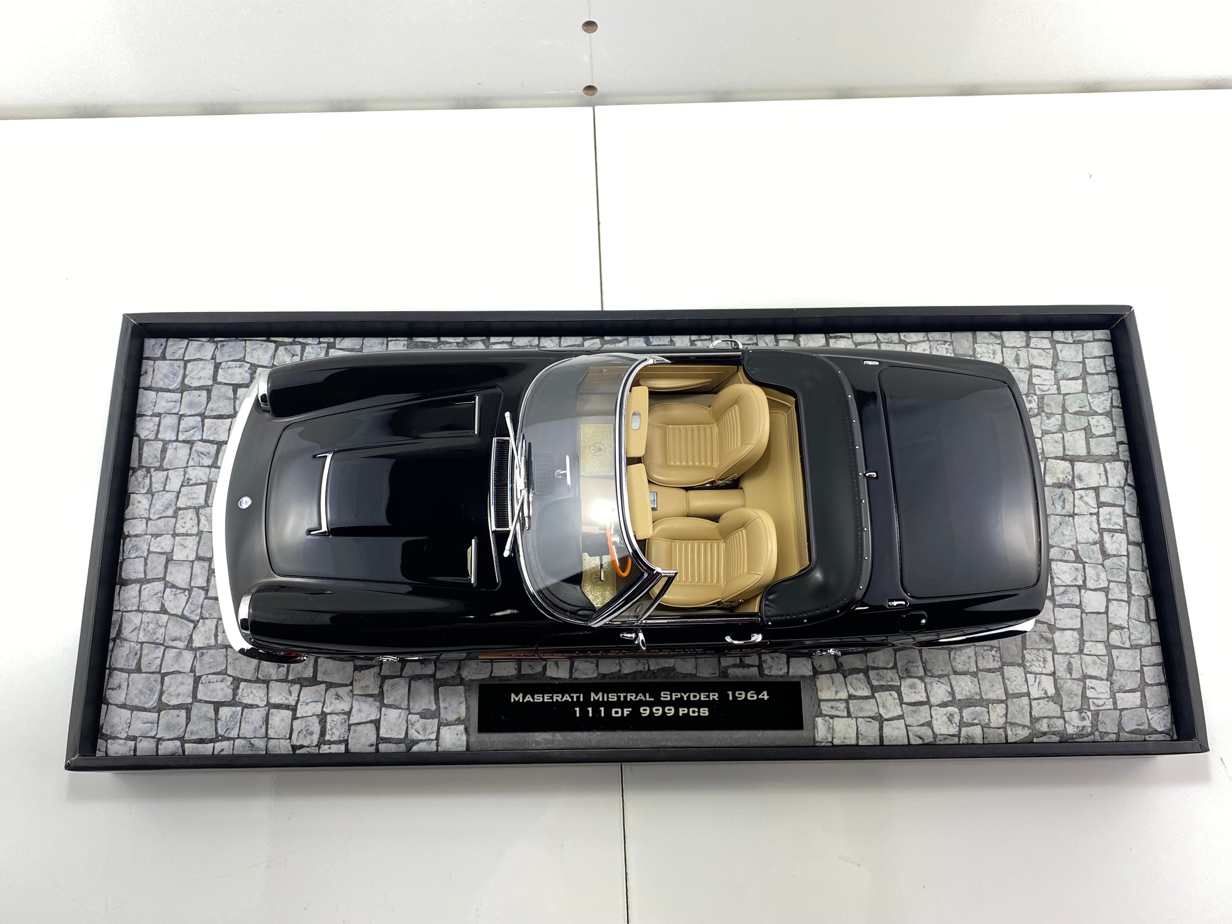 Minichamps 1:18 MASERATI MISTRAL SPYDER – 1964 – BLACK L.E. 999 pcs. 107123430 (Clearance Final Sale)