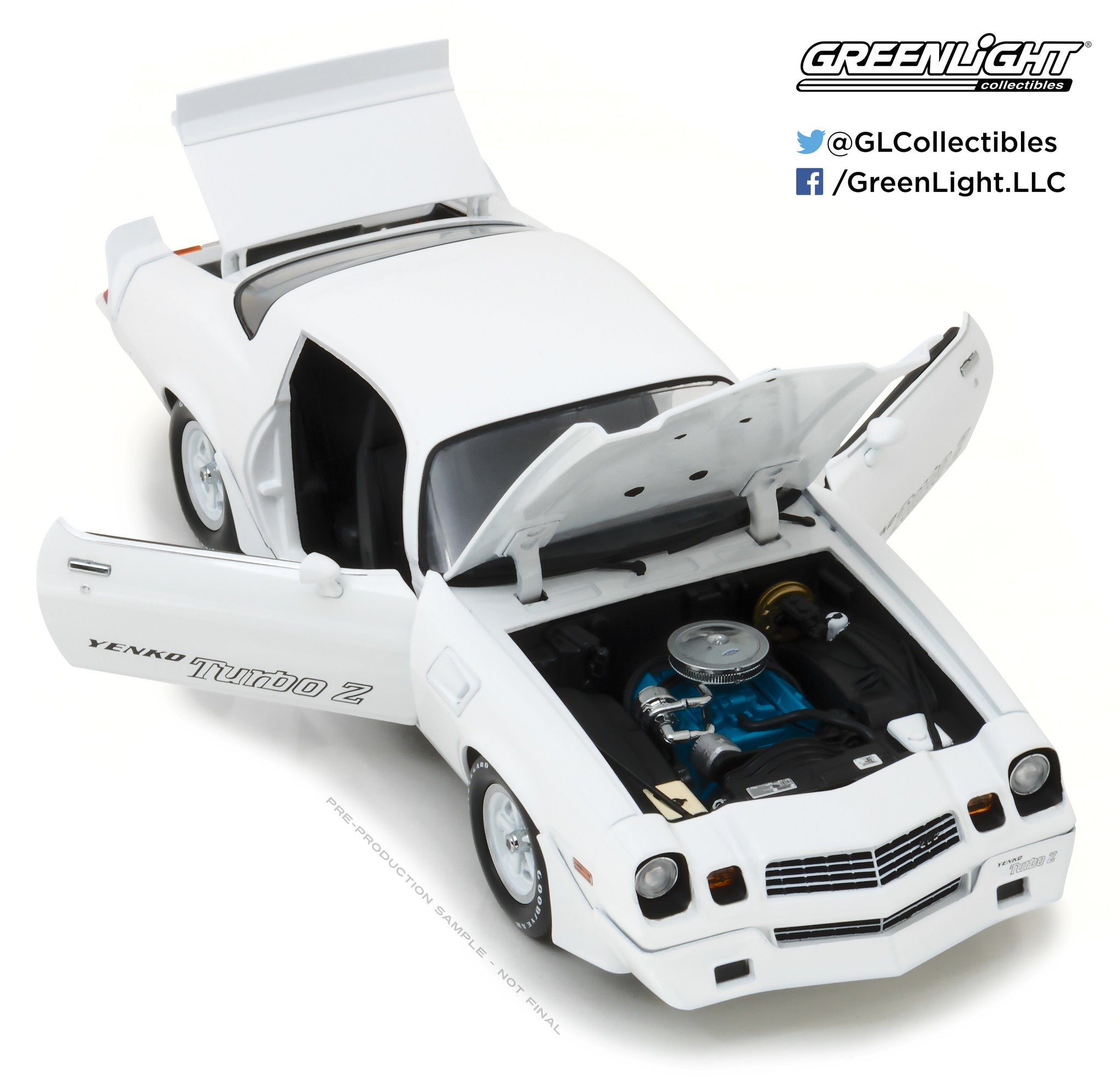 GreenLight 1:18 1981 Chevrolet Z/28 Yenko Turbo Z - White 12998