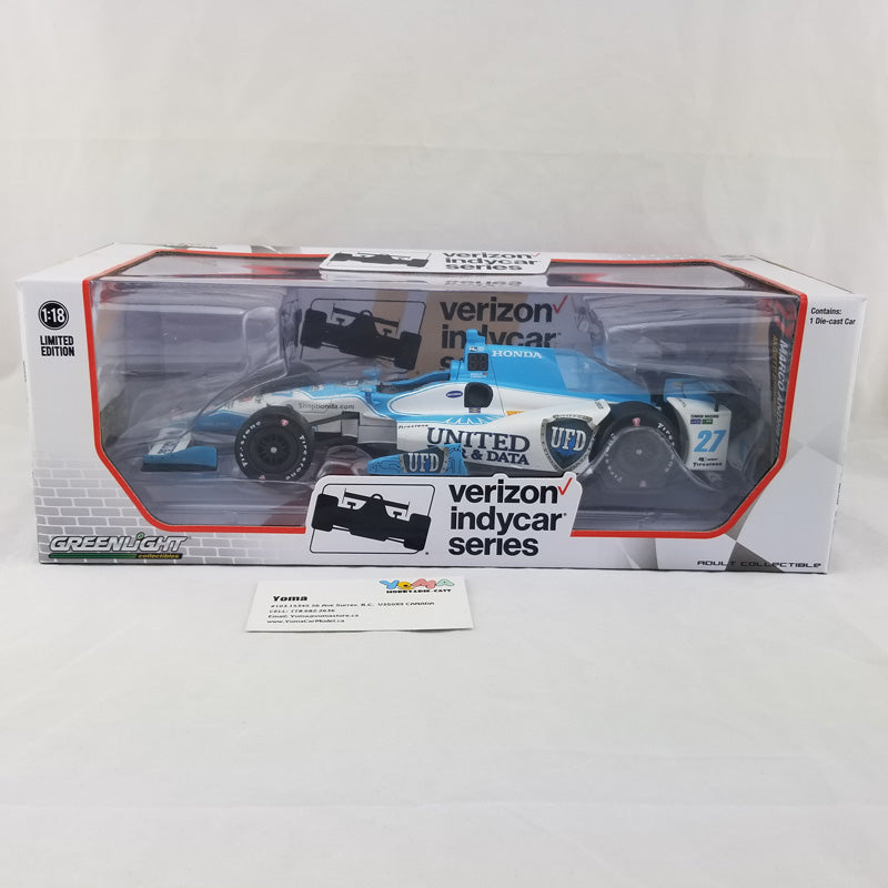 GreenLight 1:18 2017 IndyCar Series #27 Marco Andretti / Andretti Autosport, United Fiber & Data 11013
