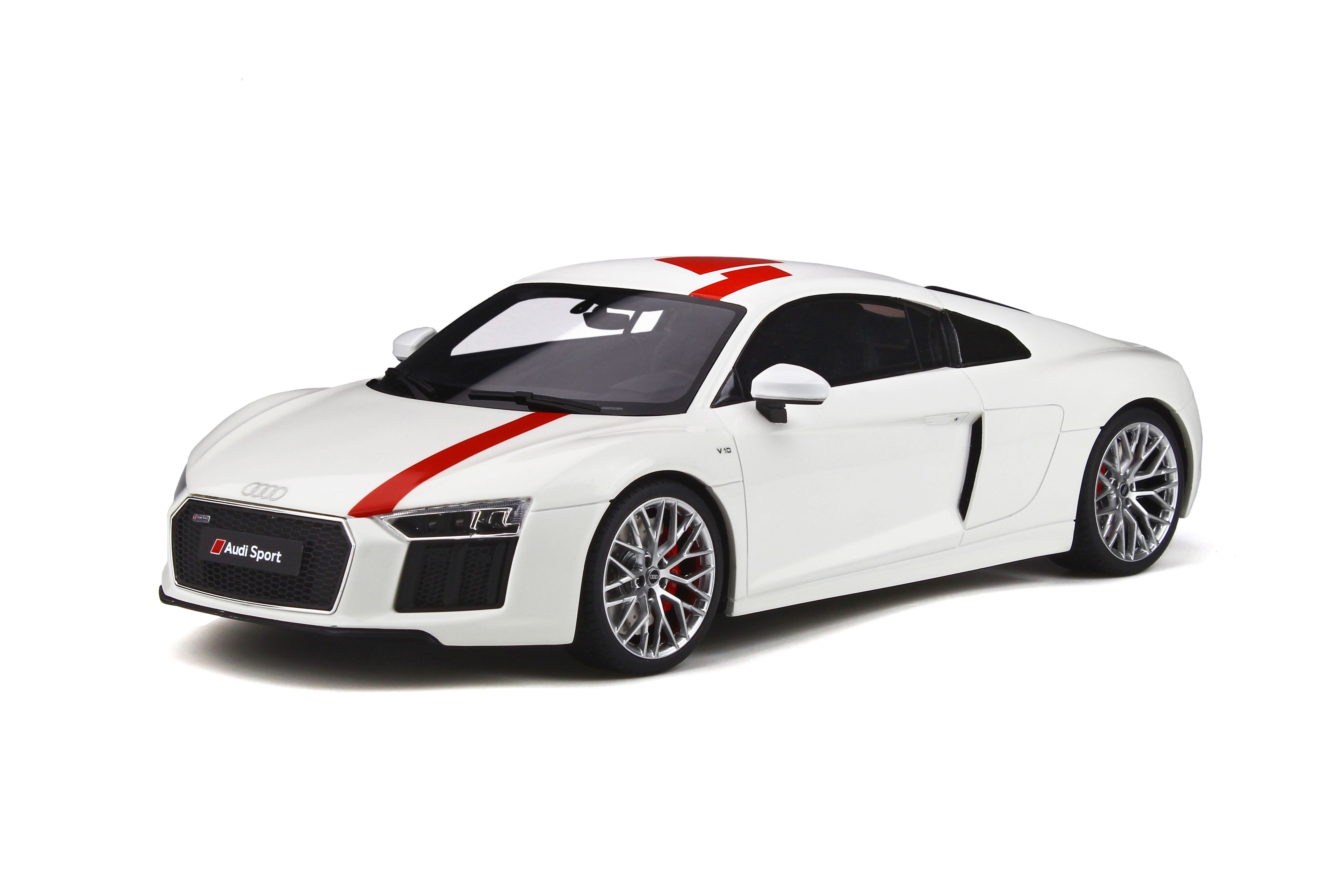 GT Spirit 1:18 Audi R8 V10 RWS TBC 2018 White/Red GT247