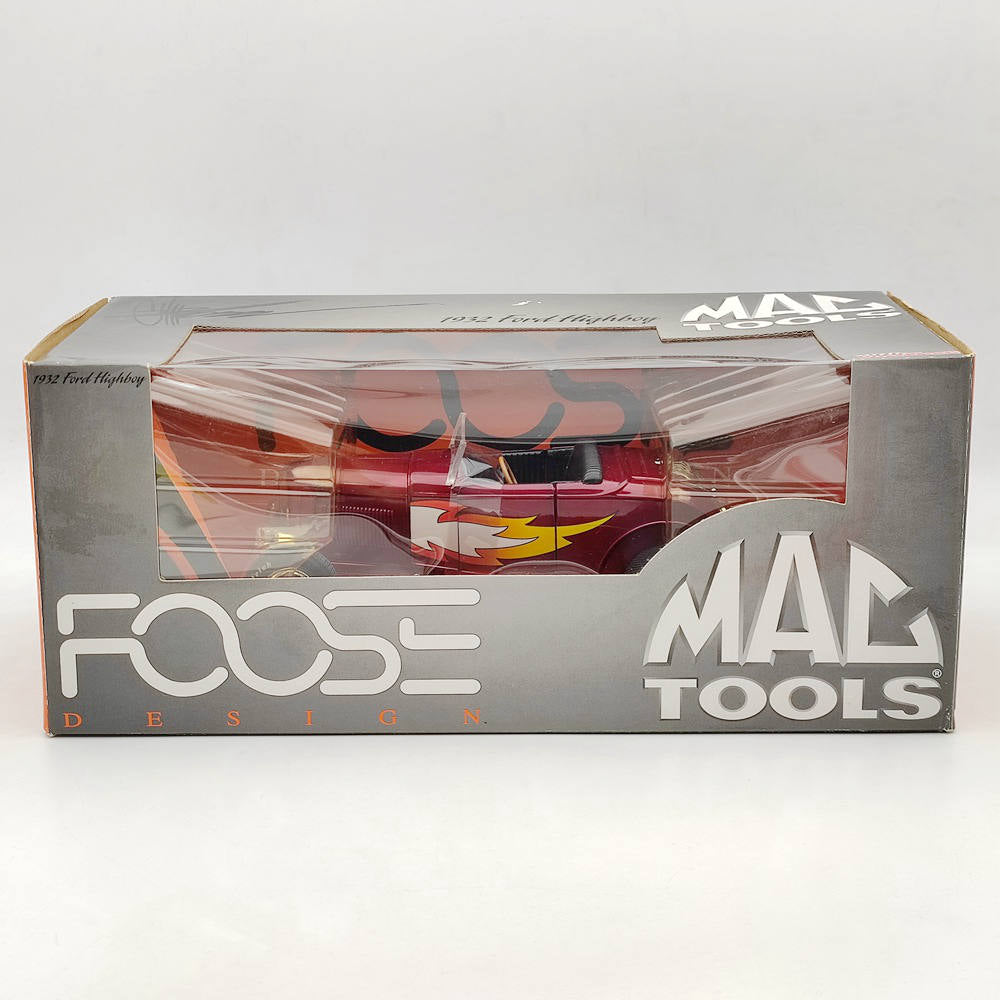 1/18 Mac Tools Funny Car FOOSE DESIGN 1932 Ford Highboy ConvertibleDiecast Model Car Limited Edition Collection Auto Toys Red Christmas Gifts