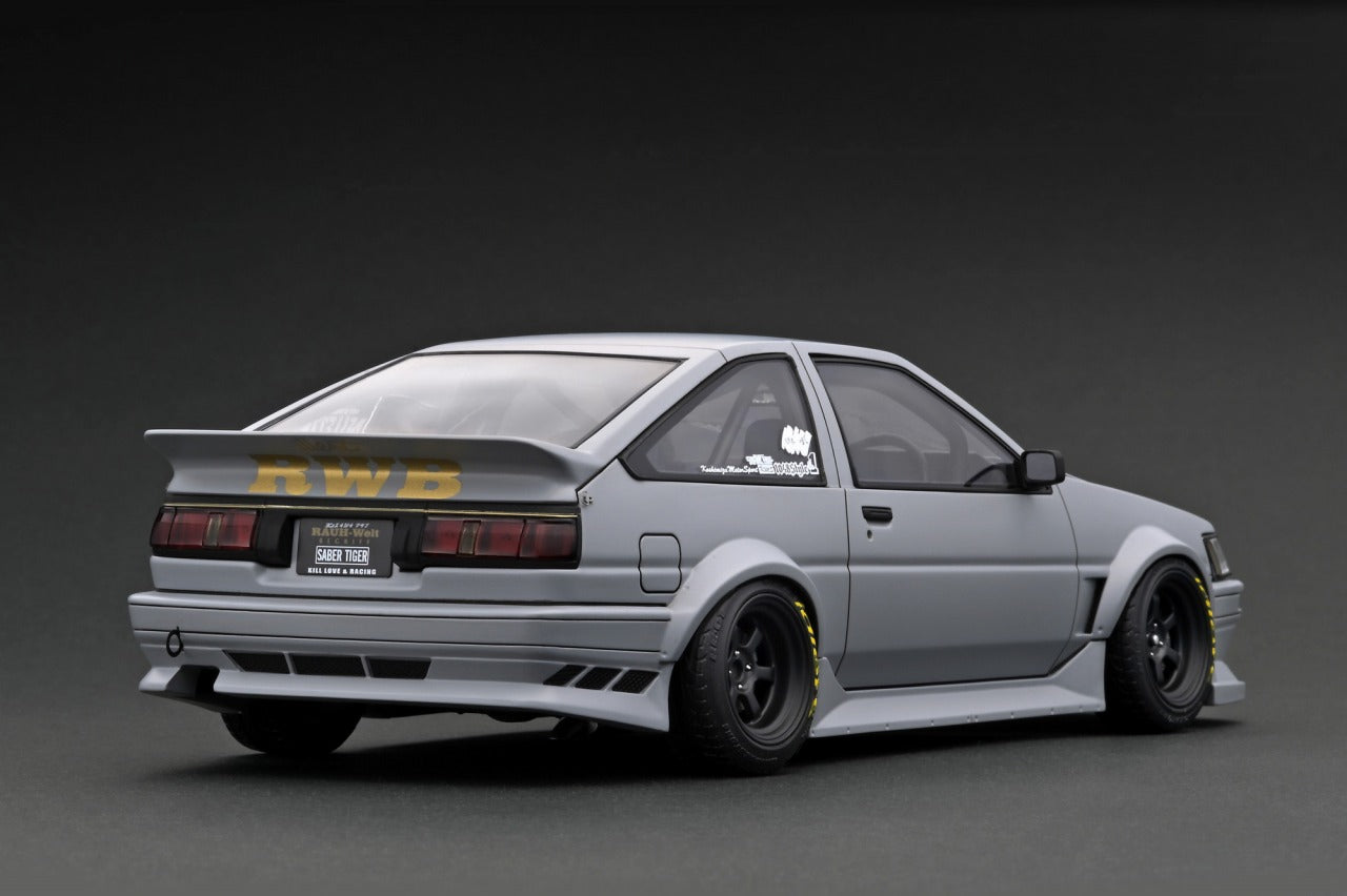 *PREORDER* Ignition Model 1:18 Toyota AE86 RWB in Matte Gray