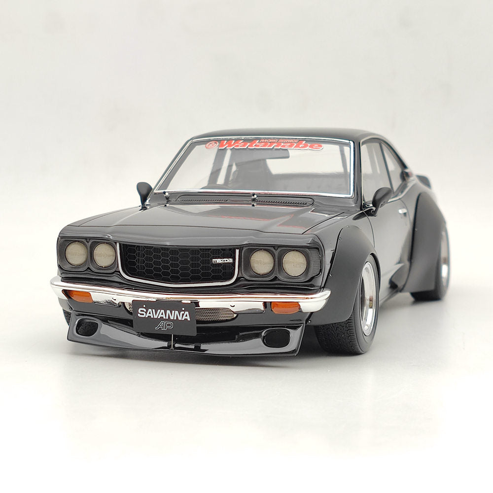 Ignition Model 1/18 Mazda Savanna (S124A) Racing Black IG2030 Resin Model Car Toys Gift