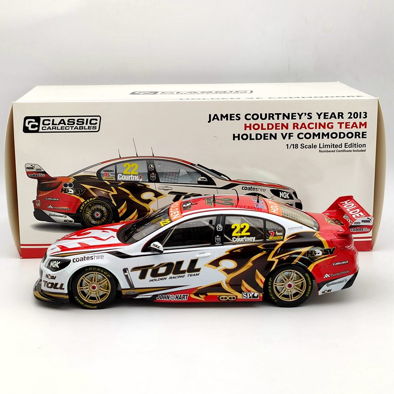 Classic 1/18 James Courtney's 2013 Toll  Holden VF Commodore #22 NO.18535 Diecast Models Car Limited Collection Toys Gift