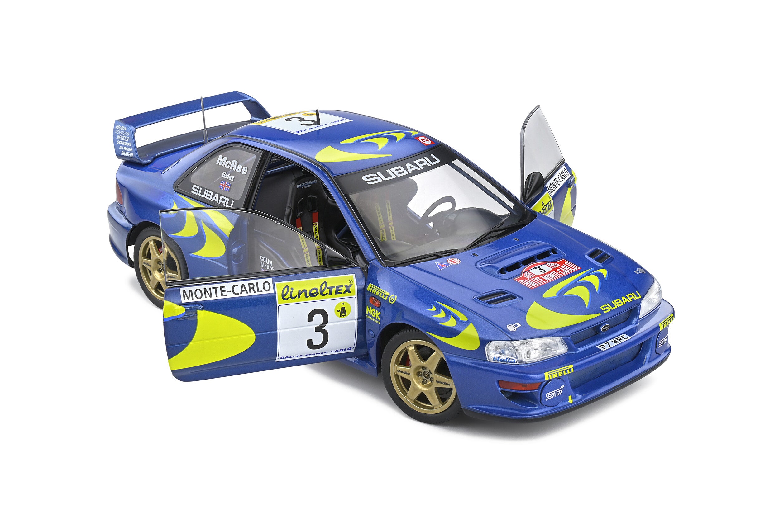 Solido 1:18 Subaru Impeza 22B 1998 Rallye Monte-Carlo #3 MCRAE/GRIST