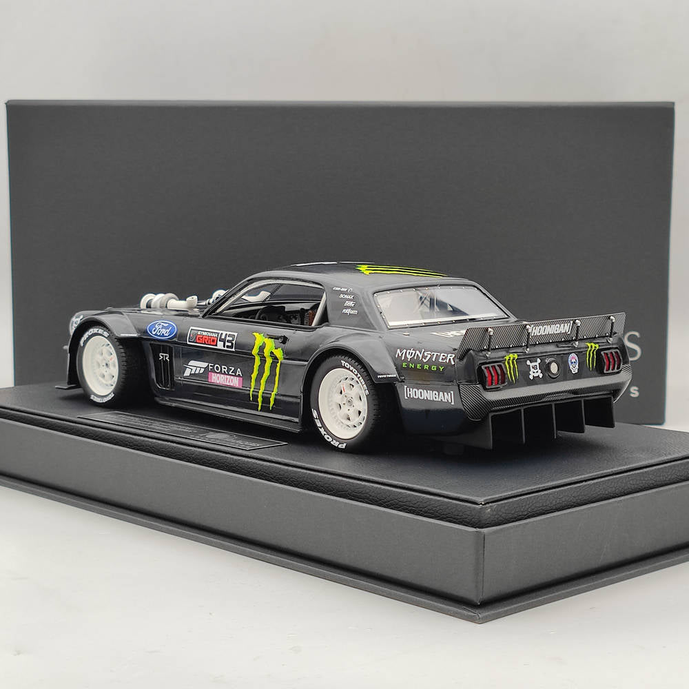 1/18 TopM Ford Mustang 1965 Hoonigan 2020 Edition No. 43 Ken Block Resin Model Toys Car Gift