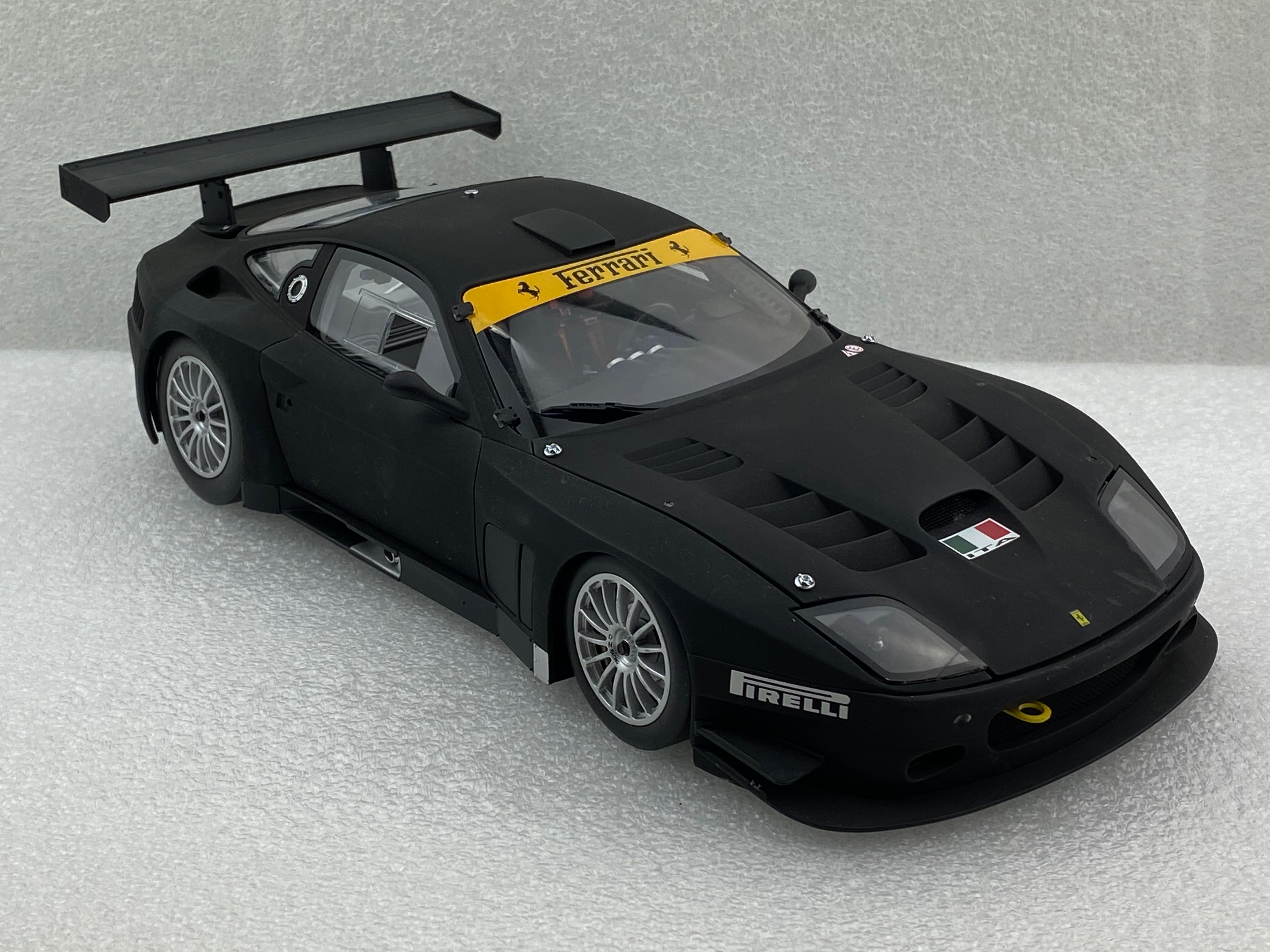 Kyosho 1:18 Ferrari 575 GTC Evoluzione 2005 Matt Black 08392A (Clearance Final Sale)