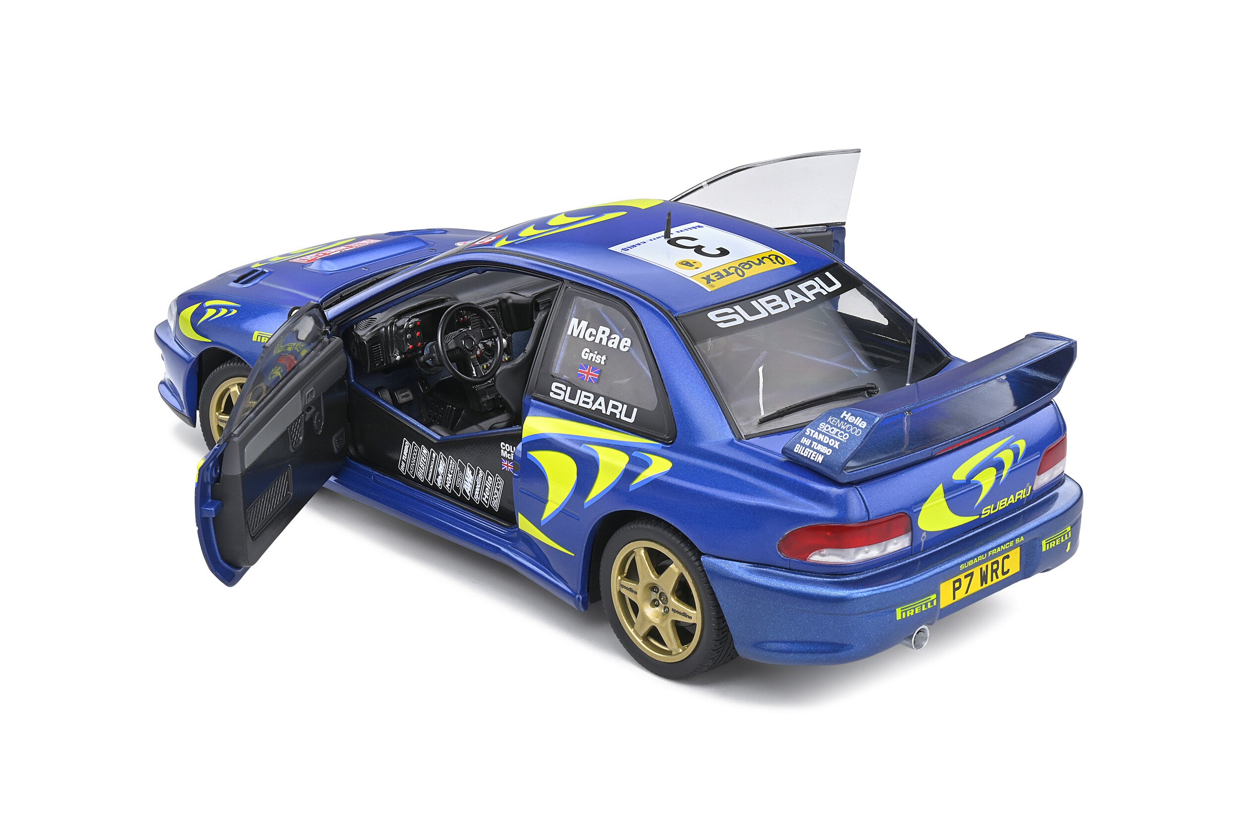 Solido 1:18 Subaru Impeza 22B 1998 Rallye Monte-Carlo #3 MCRAE/GRIST