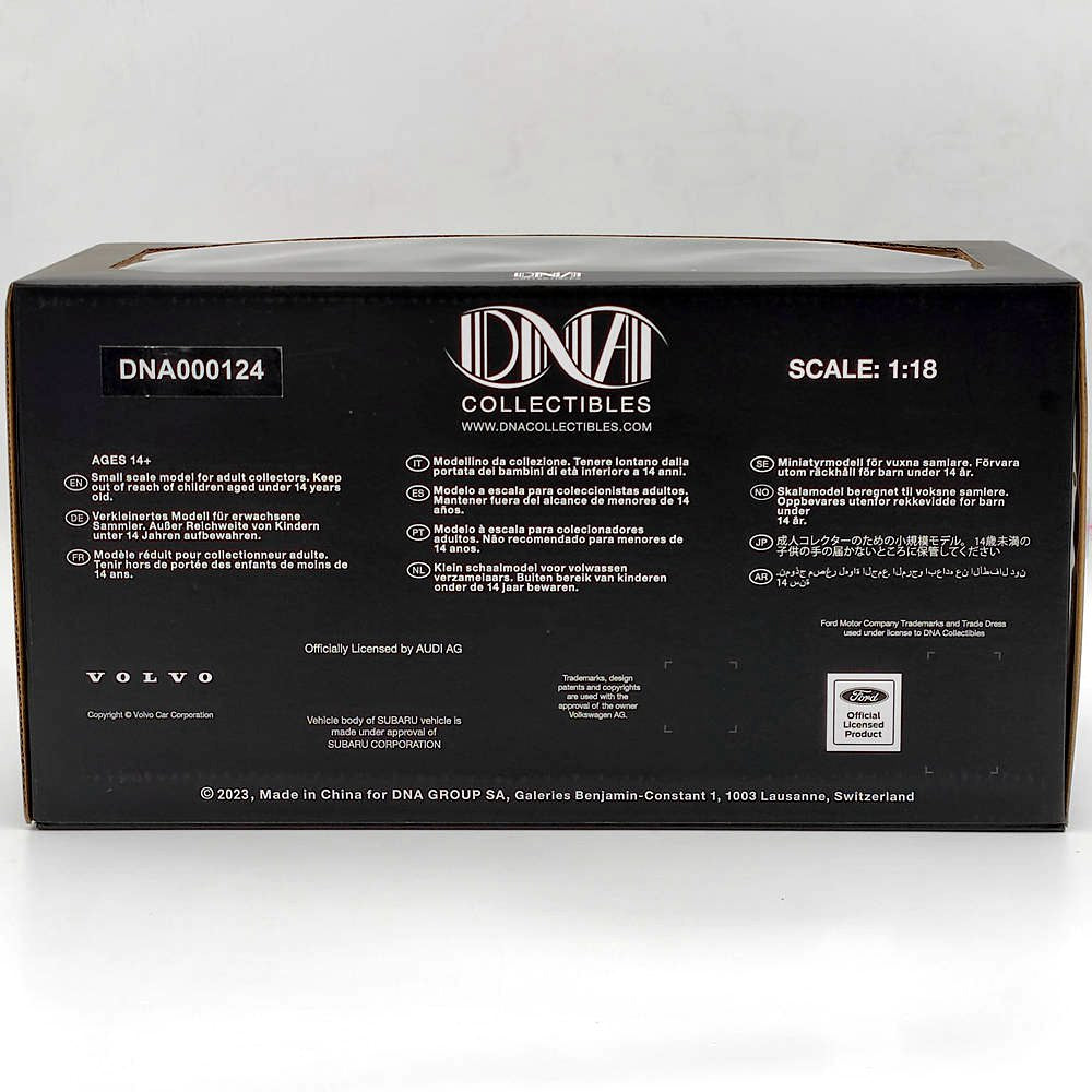 DNA Collectibles 1/18 Volvo V60 Polestar Engineered DNA000124 Resin Model Black Toys Car Gift