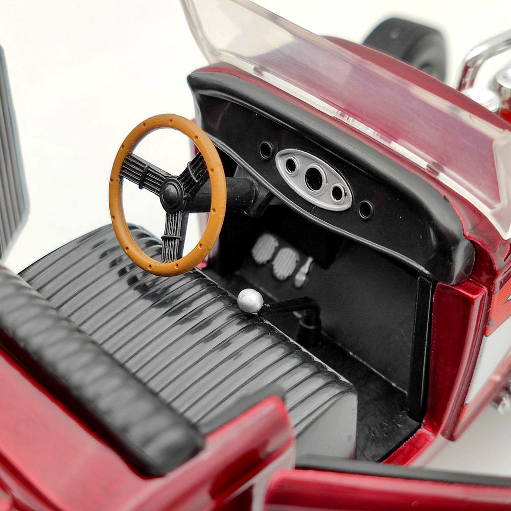 1/18 Mac Tools Funny Car FOOSE DESIGN 1932 Ford Highboy ConvertibleDiecast Model Car Limited Edition Collection Auto Toys Red Christmas Gifts