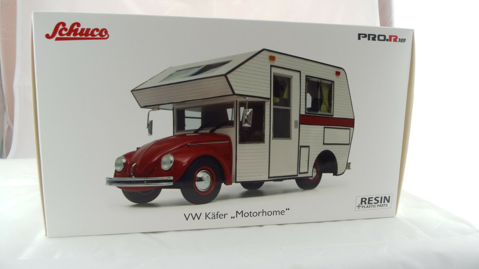 Schuco 1:18 Volkswagen Beetle Motorhome red 450011200