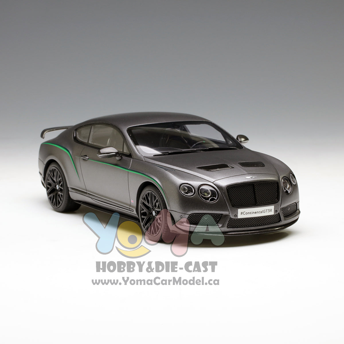 GT Spirit 1:18 Bentley Continental GT3-R 2015 Grey Matte KJ003