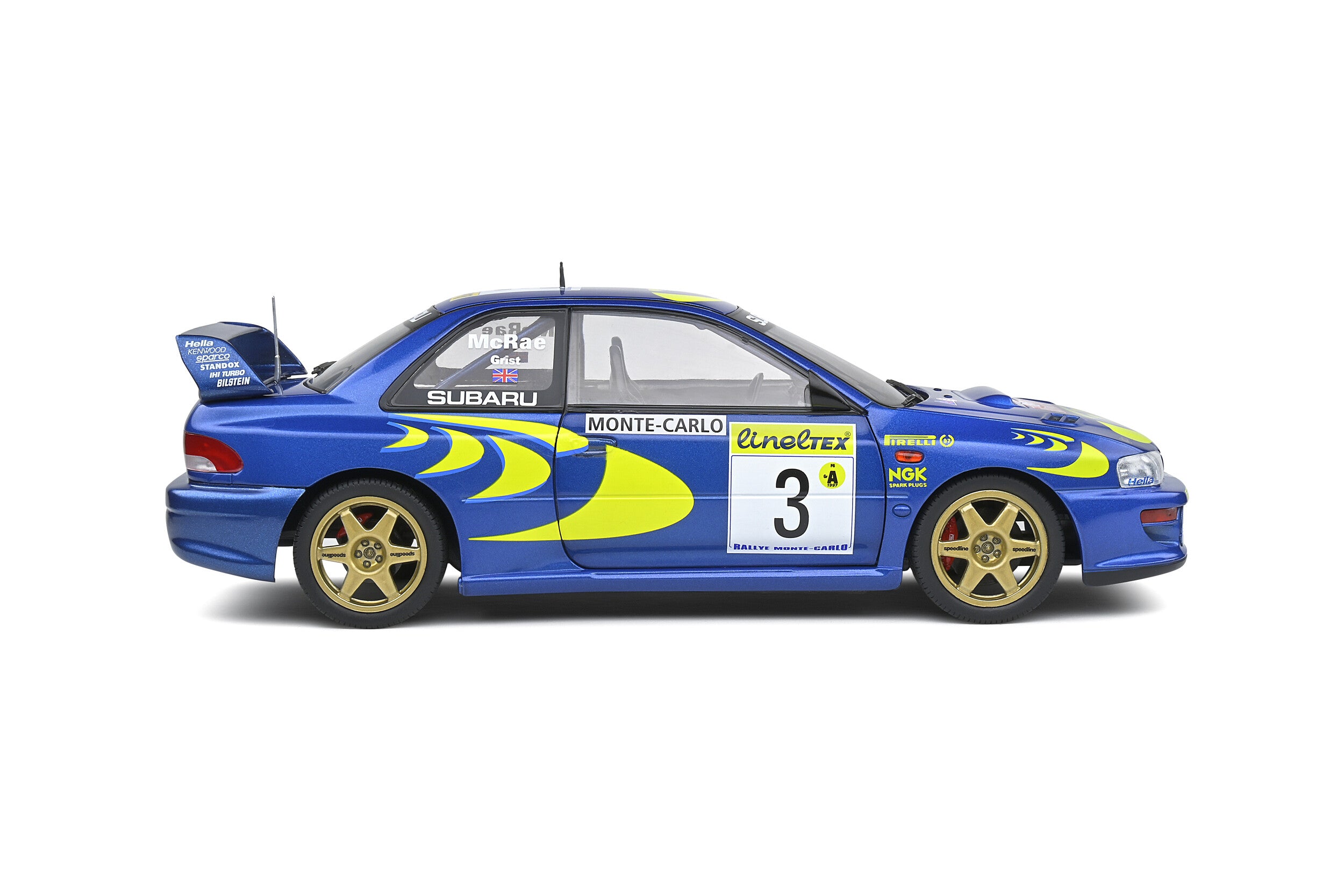 Solido 1:18 Subaru Impeza 22B 1998 Rallye Monte-Carlo #3 MCRAE/GRIST