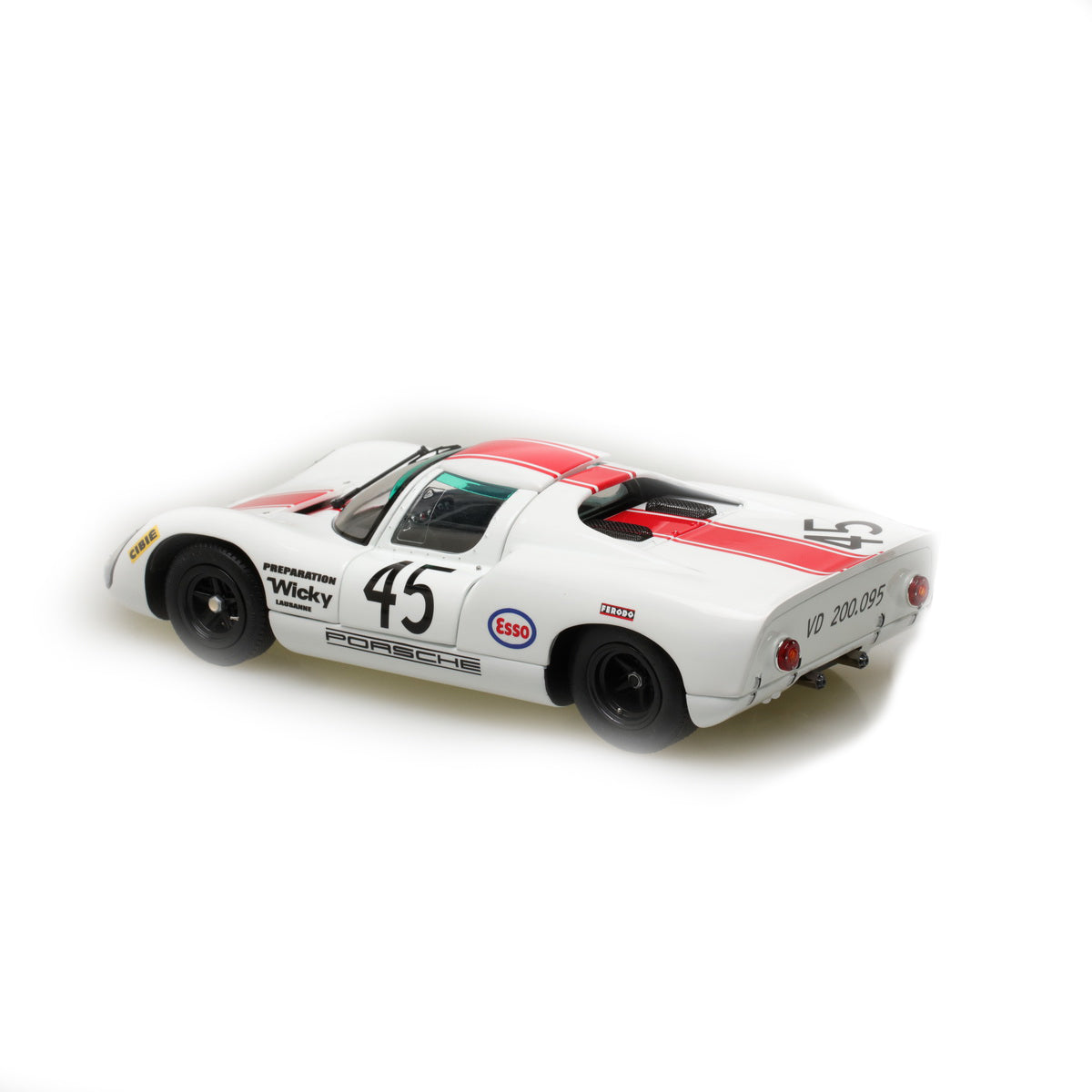 EXOTO 1:18 1968 Porsche 910 #45 Le Mans 24 Hours Jean-Pierre Hanrioud, André Wicky MTB00062B