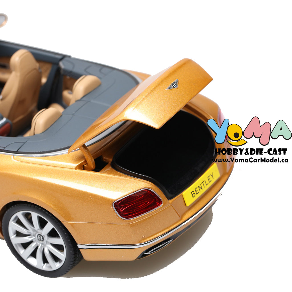 Paragon 1:18 2016 Bentley Continental GT Convertible Gold PA-98232