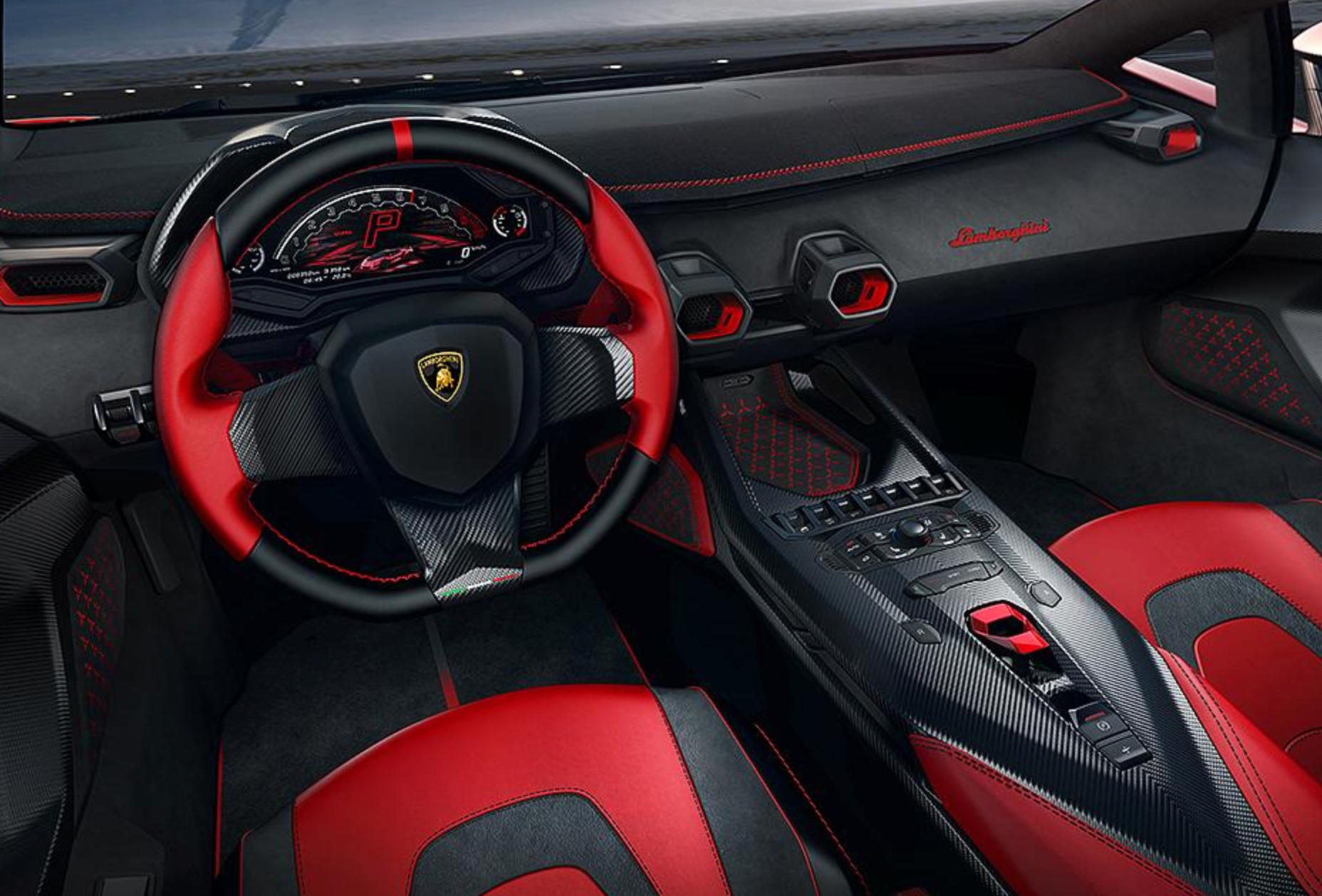 Lamborghini Invencible - Rosso Efesto - 1:18