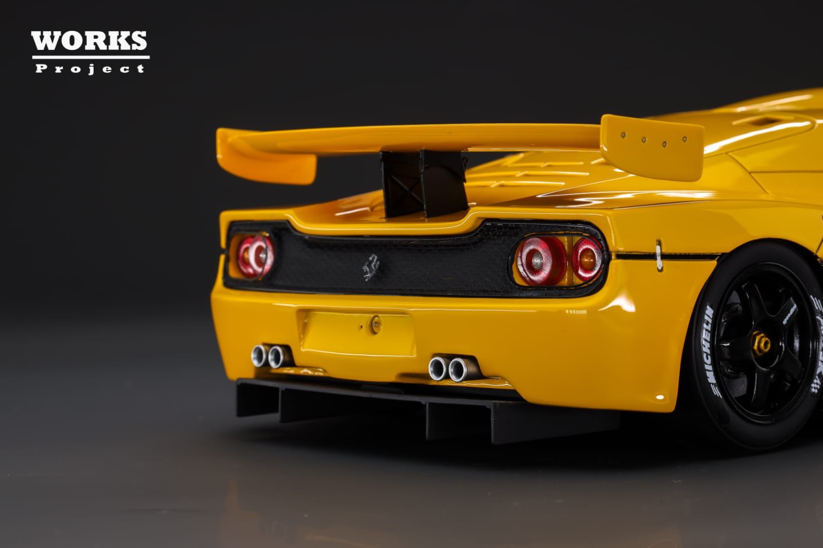 WORKS Project 1:18 Ferrari F50 GT in Yellow