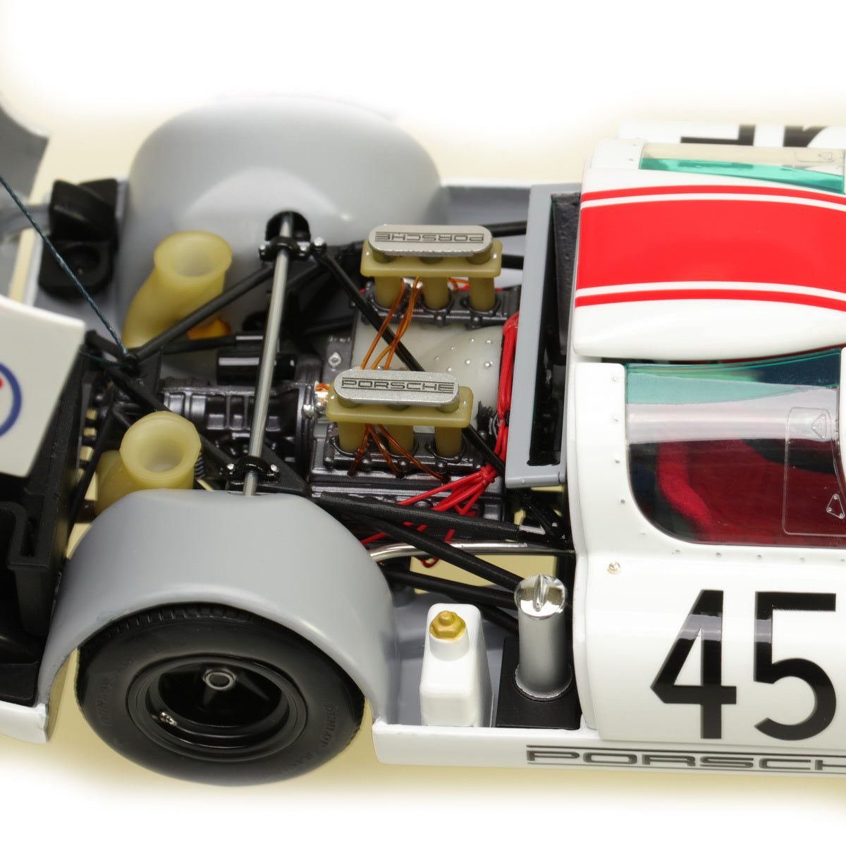 EXOTO 1:18 1968 Porsche 910 #45 Le Mans 24 Hours Jean-Pierre Hanrioud, André Wicky MTB00062B