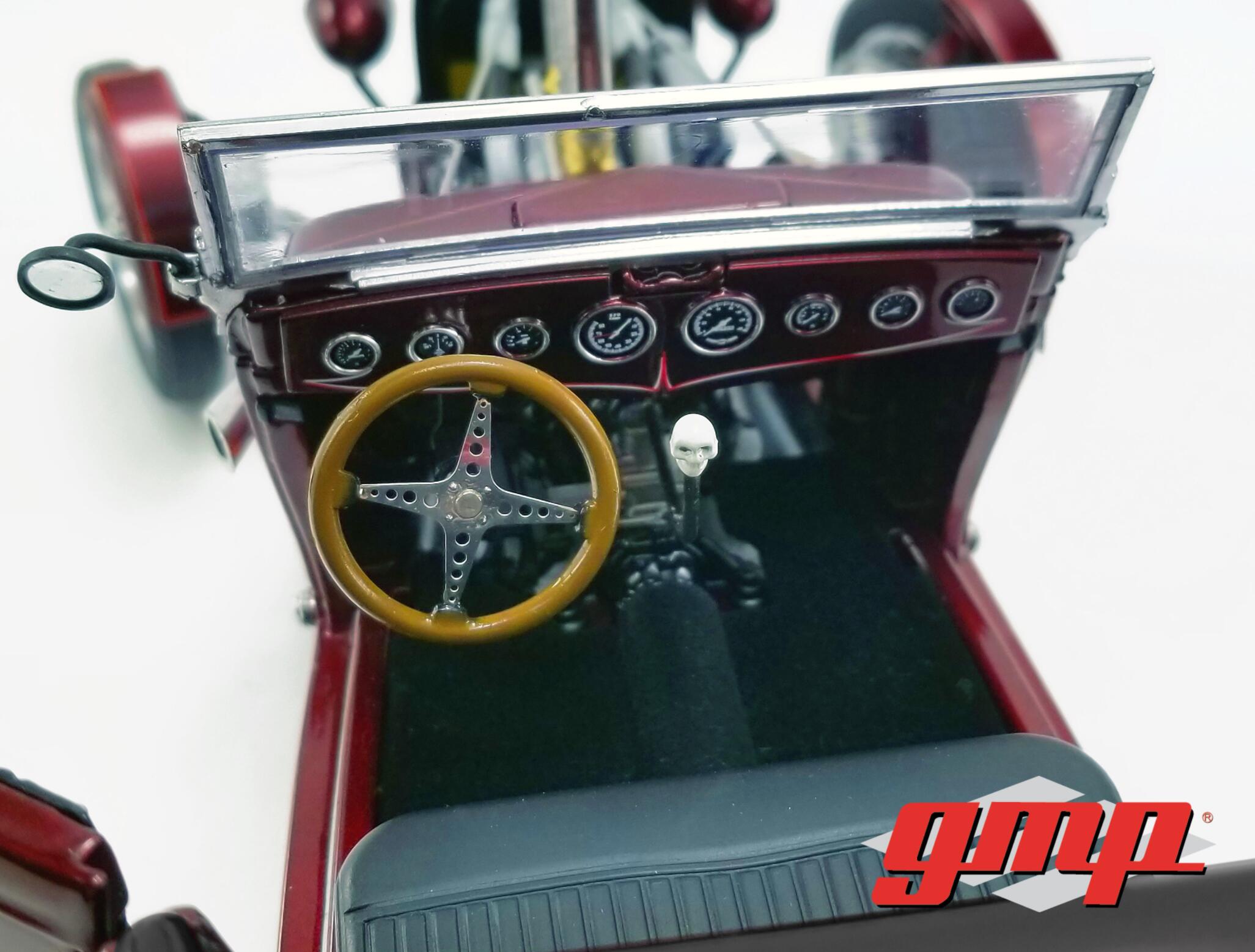 GMP 1:18 GMP 1934 Hot Rod Roadster - Brandywine Metallic with Flames GMP-18926