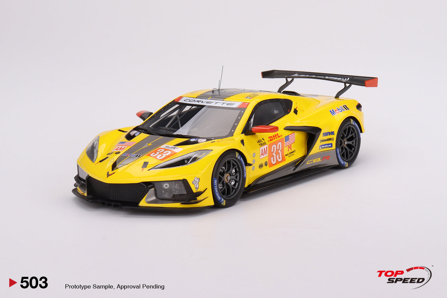 *PREORDER* TopSpeed Models 1:18 Chevrolet Corvette C8.R #33 Corvette Racing 2023 WEC 1000 Miles of Sebring LMGTE AM Winner