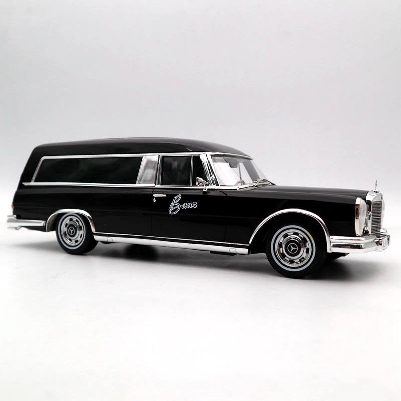 SCHUCO 1:18 Mercedes-Benz 600  1965 CARRO FUNEBRE Resin Toys Car Models Black Auto GIfts Collection